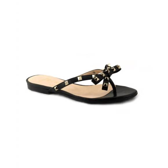 NEW FRENCH SOLE women's bina napa sandal in black - Picture 1 of 4